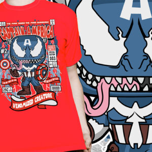 pop CAP AMERICA VENOMIZADO